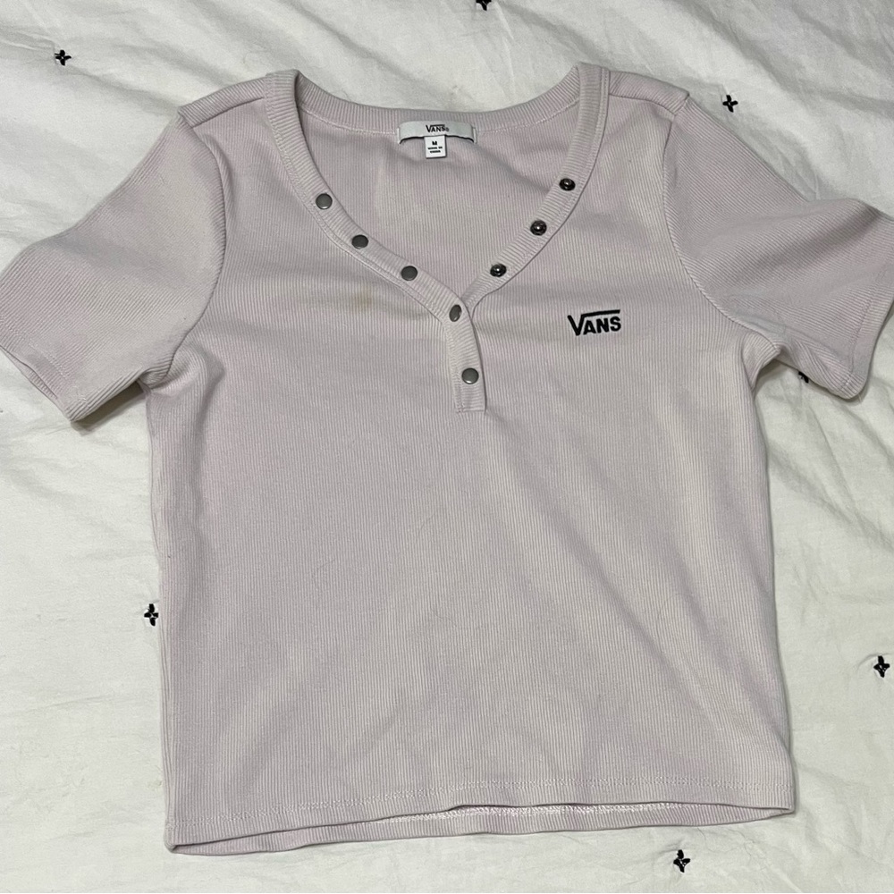 Grayish pink Vans shirt